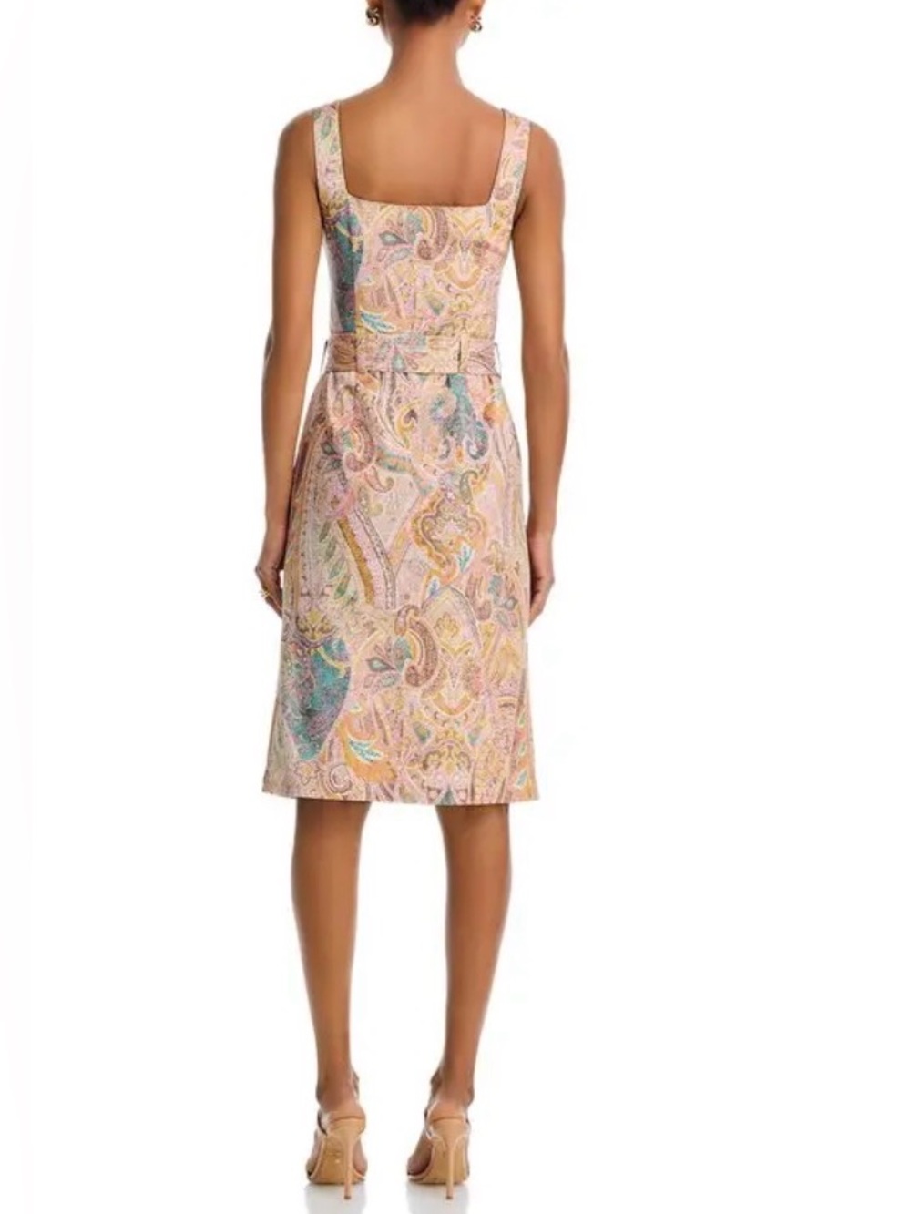 L'AGENCE Idy Button Front Belted Dress - Picture 4 of 4